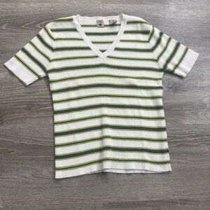 Vintage American Eagle Outfitters For Her Sweater Womens S Green 100% Cotton USA